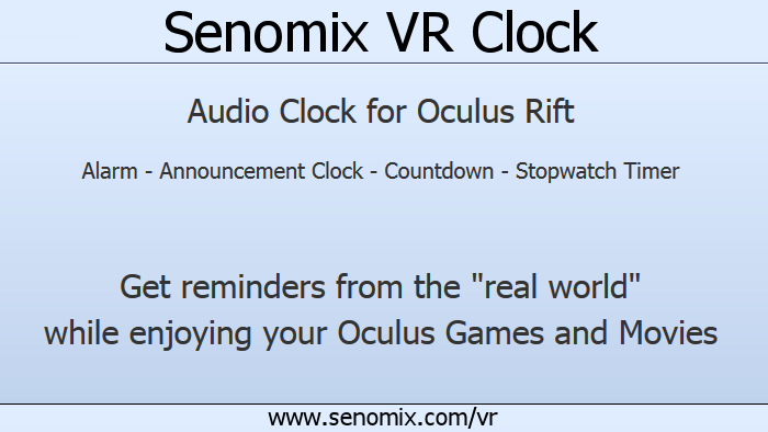 VR Clock banner